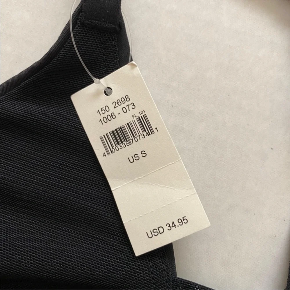 NEW Offline by Aerie American Eagle Shine Racerback Sports Bra Black Small